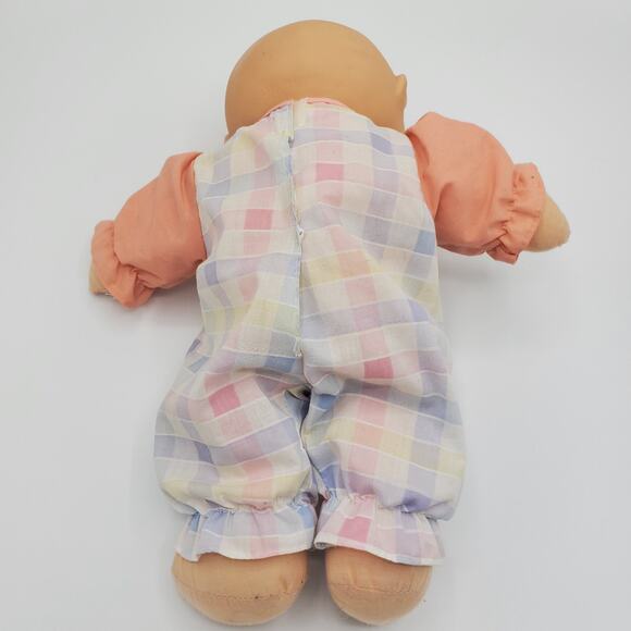 Uneeda Vintage Babydoll Pacifier Bald Blue Eyes Removable Binky Unisex Play Toy - Picture 4 of 10